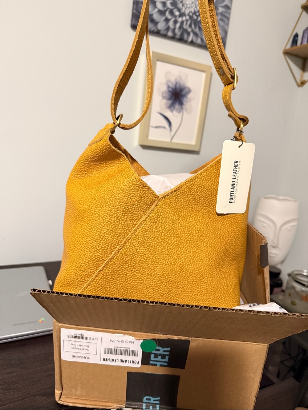 Portland Leather sunshine small premium Naomi Bag - Picture 2 of 6